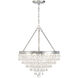 Calypso 6 Light 20 inch Polished Chrome Chandelier Ceiling Light