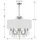 Othello 5 Light 24 inch Polished Chrome Chandelier Ceiling Light in Clear Spectra