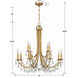 Bridgehampton 12 Light 32 inch Antique Gold Chandelier Ceiling Light in Clear Hand Cut