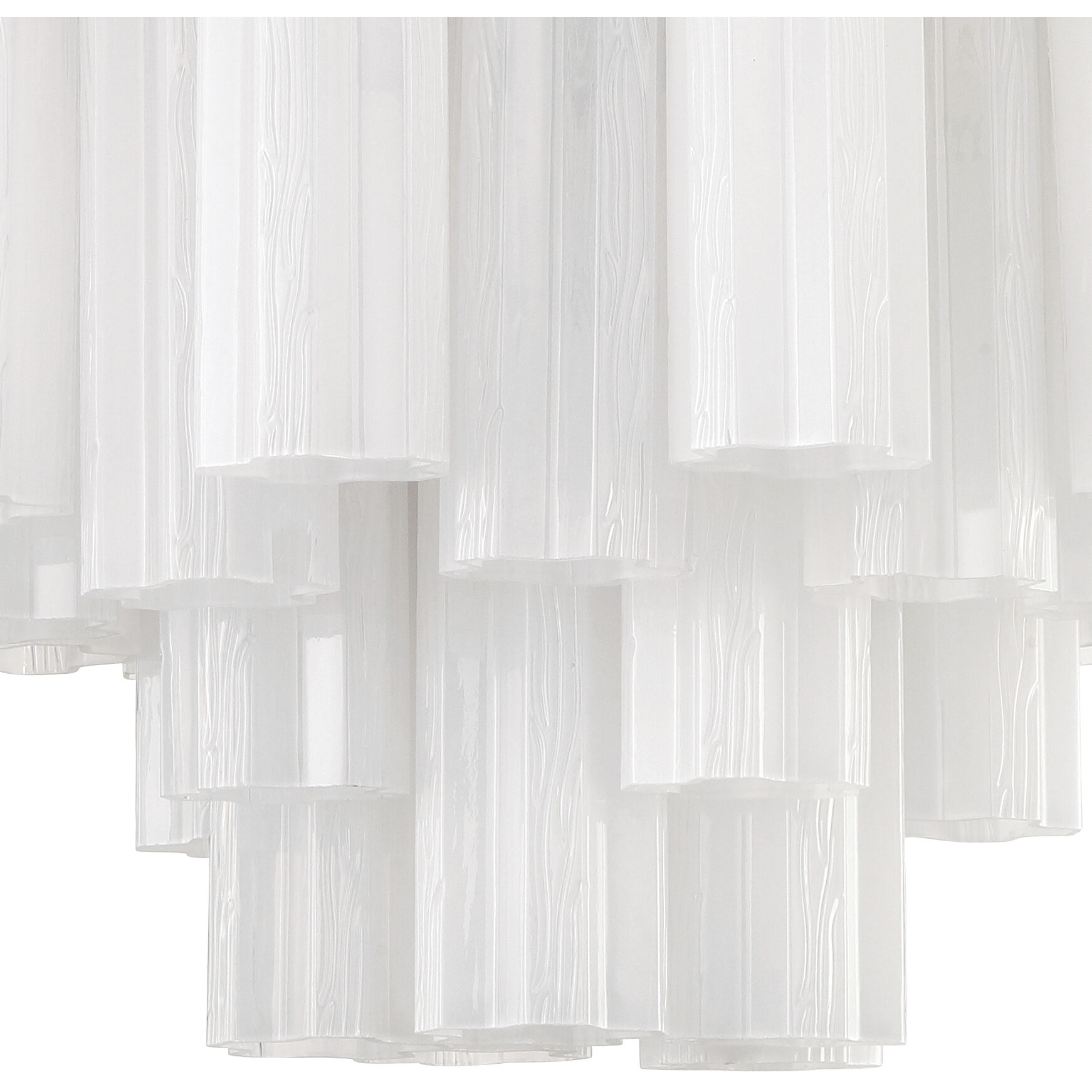 Addis 6 Light 19.75 inch Polished Chrome Chandelier Ceiling Light in Tronchi Glass White