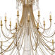 Arcadia 28 Light 61 inch Antique Gold Chandelier Ceiling Light
