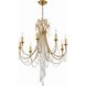 Arcadia 8 Light 26.75 inch Antique Gold Chandelier Ceiling Light