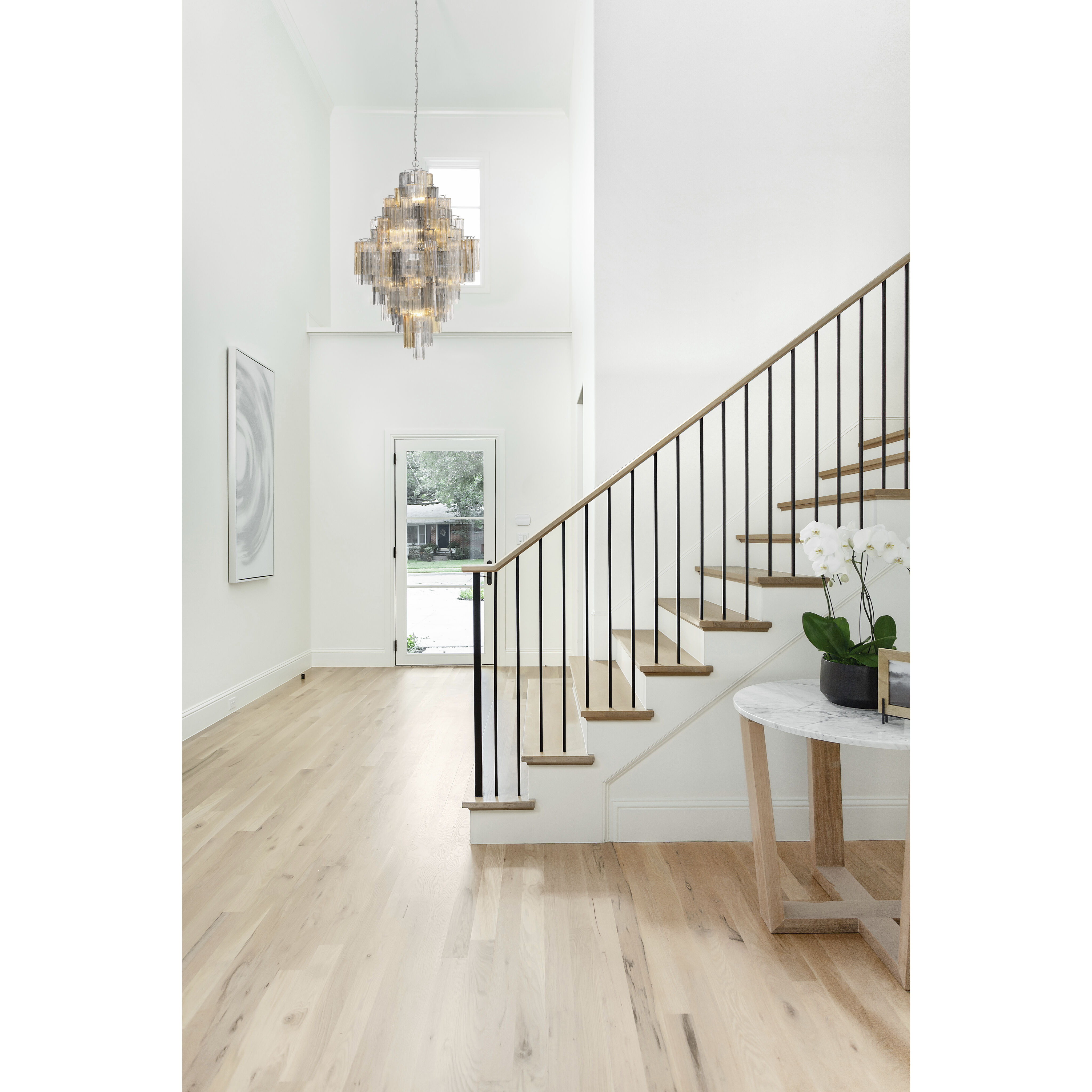 Addis 20 Light 31.5 inch Polished Chrome Chandelier Ceiling Light in Tronchi Glass Autumn