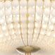 Bella 3 Light 15.75 inch Antique Gold Semi Flush Ceiling Light