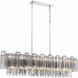 Addis 14 Light 51.75 inch Polished Chrome Chandelier Ceiling Light in Tronchi Glass Smoke