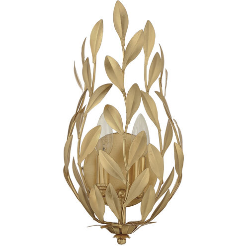 Broche Wall Sconce Wall Light in Antique Gold
