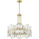 Bolton 8 Light 24.75 inch Aged Brass Chandelier Ceiling Light