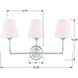Sylvan 3 Light 23.25 inch Brushed Nickel Bathroom Vanity Light Wall Light