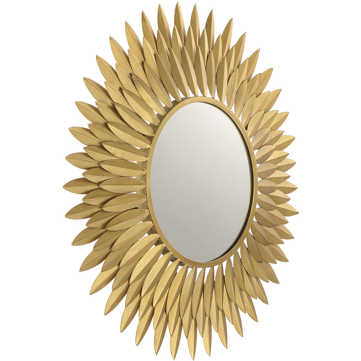 Broche 24 X 24 inch Antique Gold Mirror