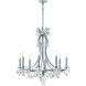 Cedar 8 Light 28 inch Polished Chrome Chandelier Ceiling Light in Clear Hand Cut