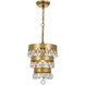 Perla 1 Light 10 inch Antique Gold Mini Pendant Ceiling Light