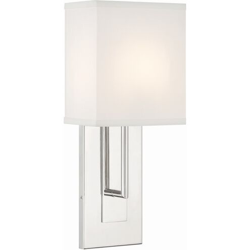 Brent 1 Light 6.5 inch Polished Nickel ADA Sconce Wall Light