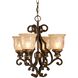 Norwalk 4 Light 16 inch Bronze Umber Mini Chandelier Ceiling Light