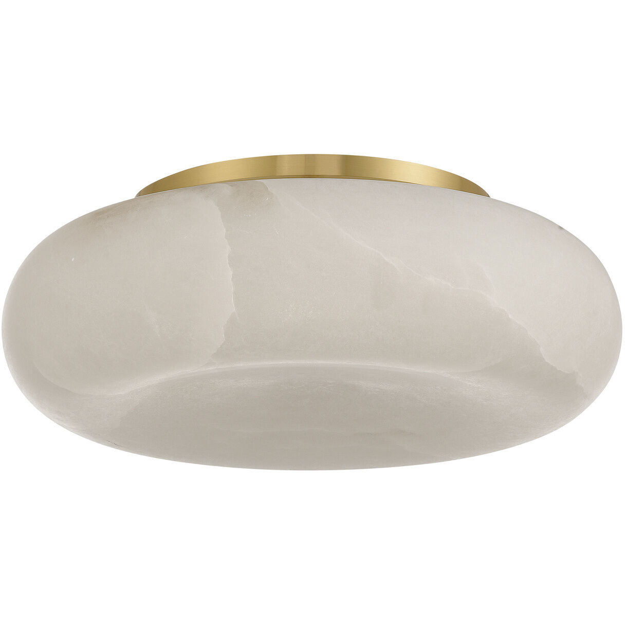 Acme 1 Light 16 inch Aged Brass Flush Ceiling Light