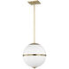 Truax 4 Light 16 inch Aged Brass Pendant Ceiling Light