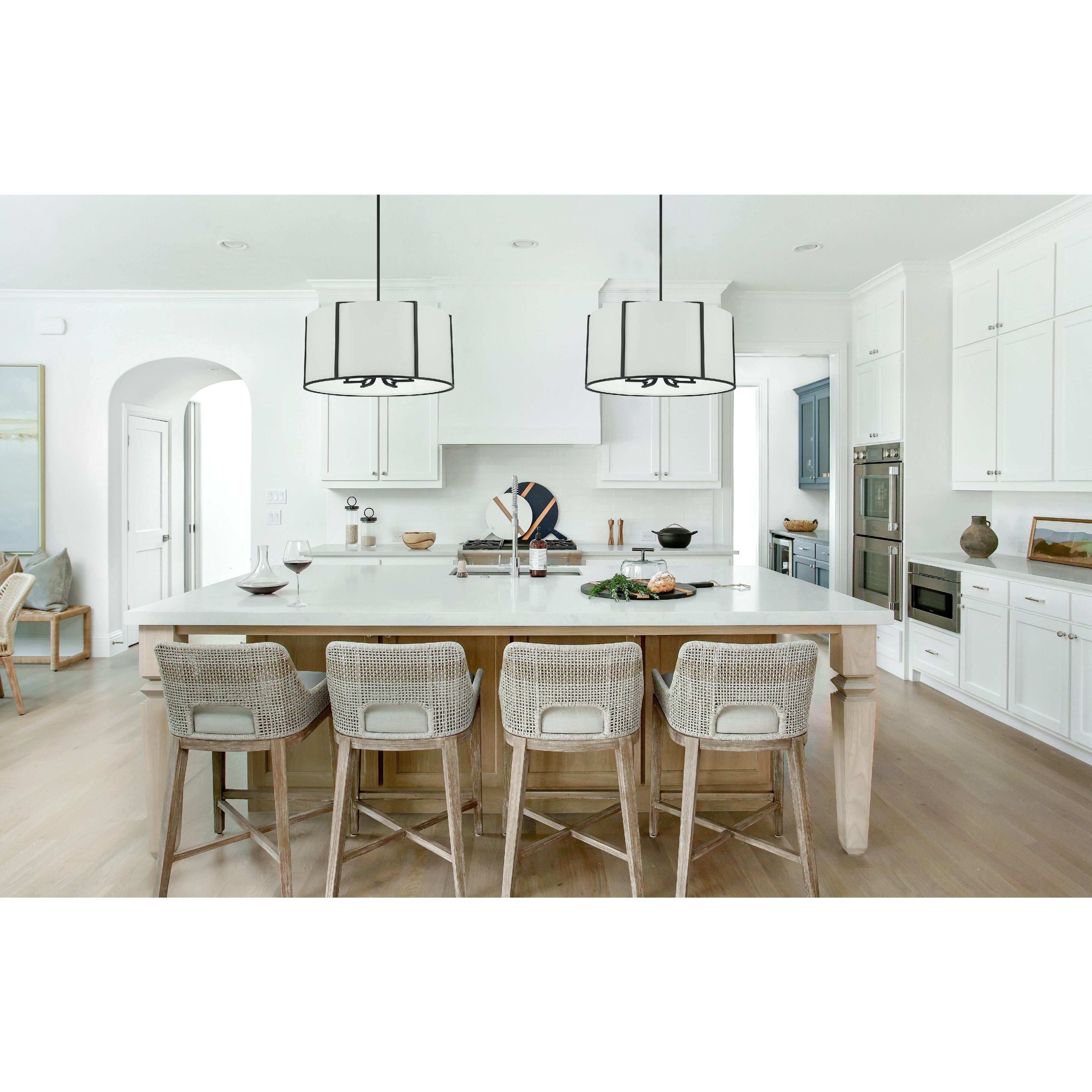 Carlyn 6 Light 24 inch Black Chandelier Ceiling Light