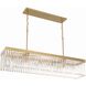 Emory 6 Light 49 inch Modern Gold Chandelier Ceiling Light
