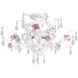 Lola 6 Light 20 inch Wet White Semi Flush Ceiling Light
