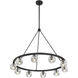 Aragon 10 Light 36 inch Matte Black Chandelier Ceiling Light