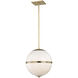 Truax 4 Light 16 inch Aged Brass Pendant Ceiling Light