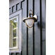 Atlas 1 Light 13.5 inch Matte Black and Textured Gold Outdoor Sconce