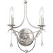 Metro Bath Wall Light in Antique Silver