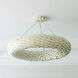 Broche 8 Light 33.5 inch Matte White Semi Flush Ceiling Light