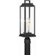 Aspen 4 Light 22 inch Matte Black Outdoor Post