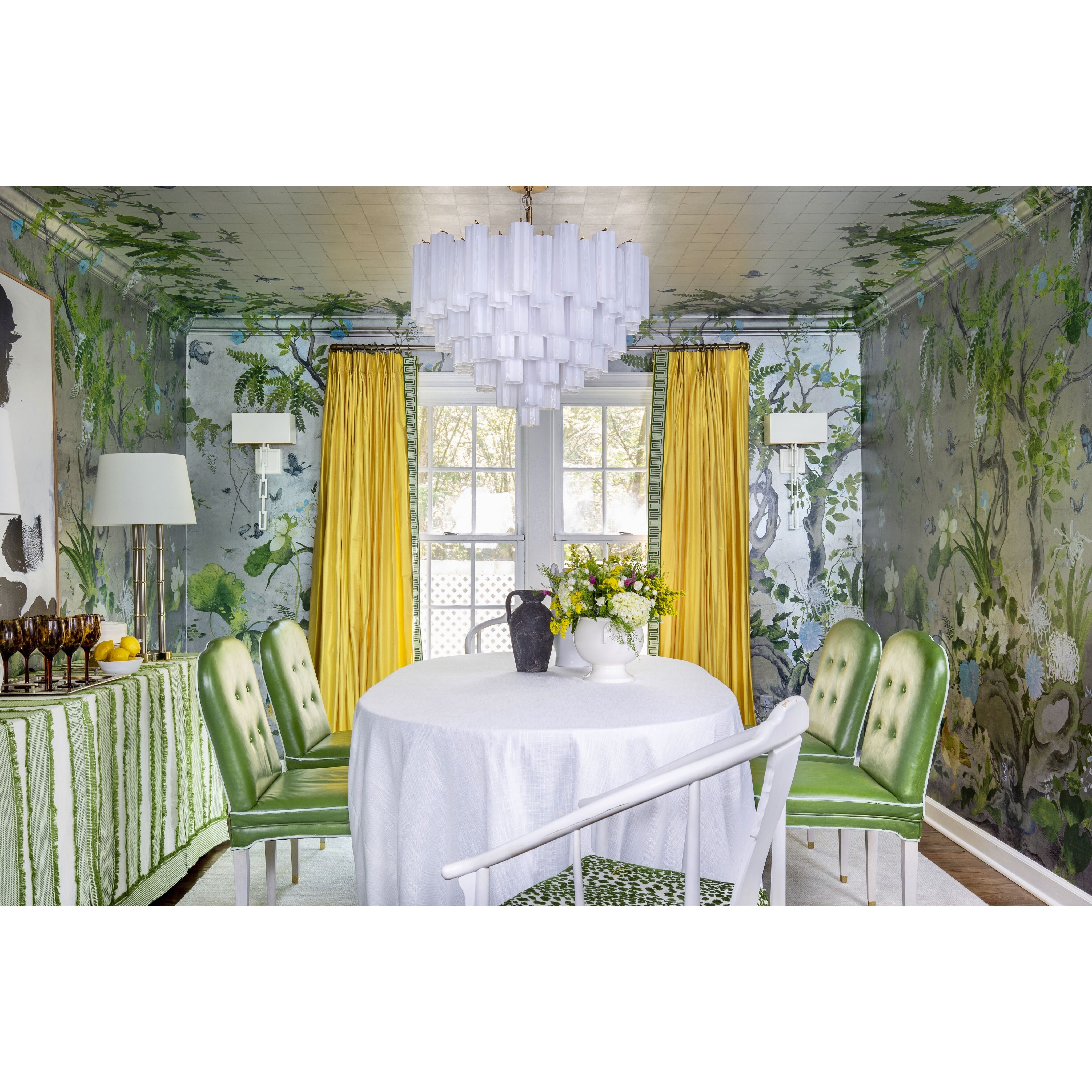 Addis 16 Light 32 inch Aged Brass Chandelier Ceiling Light in Tronchi Glass White