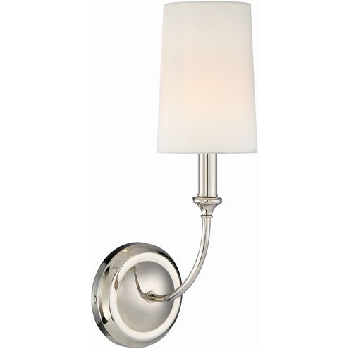 Sylvan 1 Light 5 inch Polished Nickel Wall Sconce Wall Light