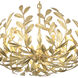 Broche 5 Light 23 inch Antique Gold Chandelier Ceiling Light