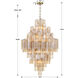 Addis 20 Light 30.5 inch Aged Brass Chandelier Ceiling Light