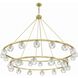 Aragon 30 Light 60 inch Soft Brass Chandelier Ceiling Light
