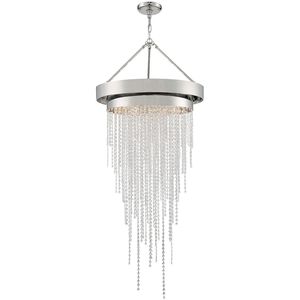 Clarksen 6 Light 26 inch Polished Nickel Chandelier Ceiling Light