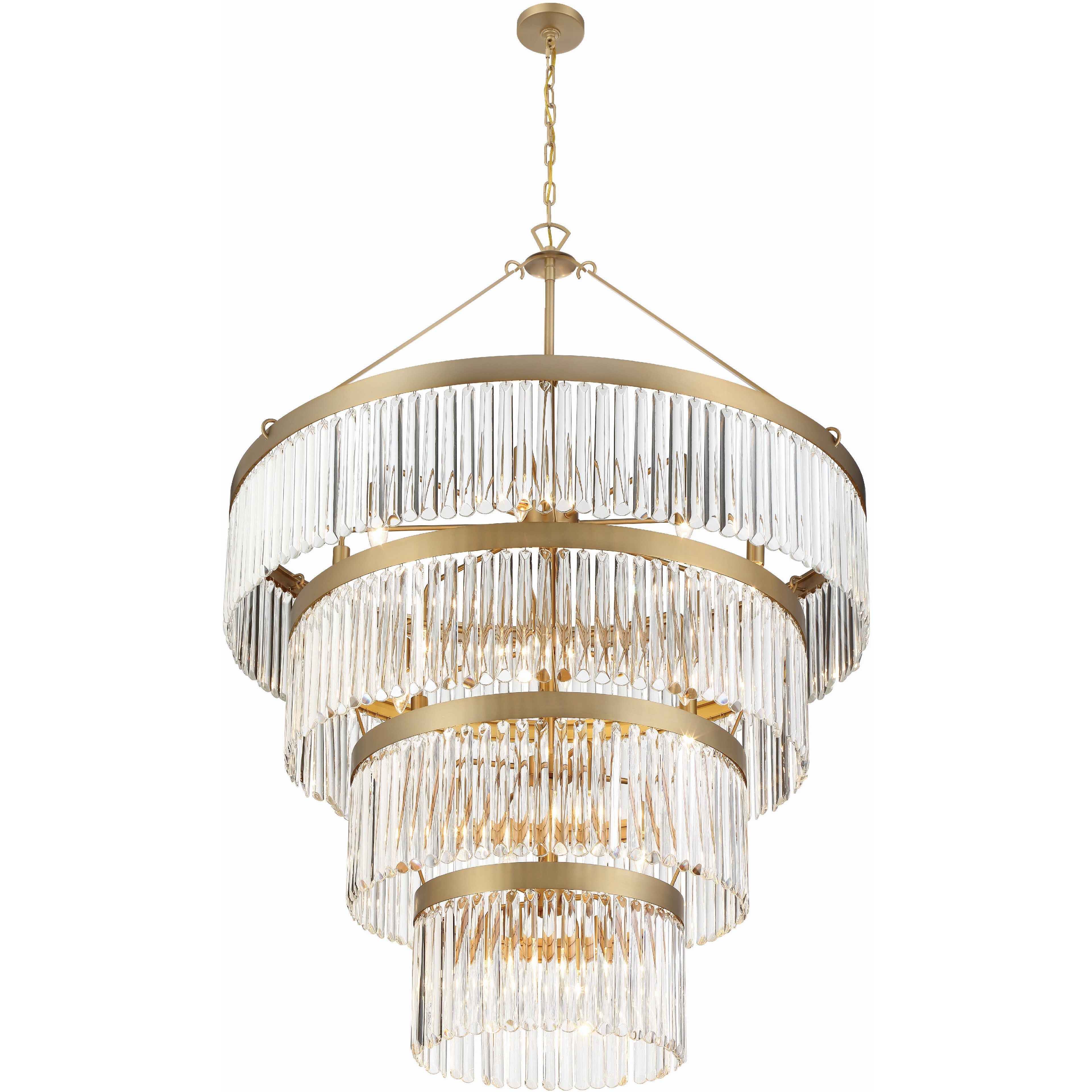 Emory 22 Light 40 inch Modern Gold Chandelier Ceiling Light