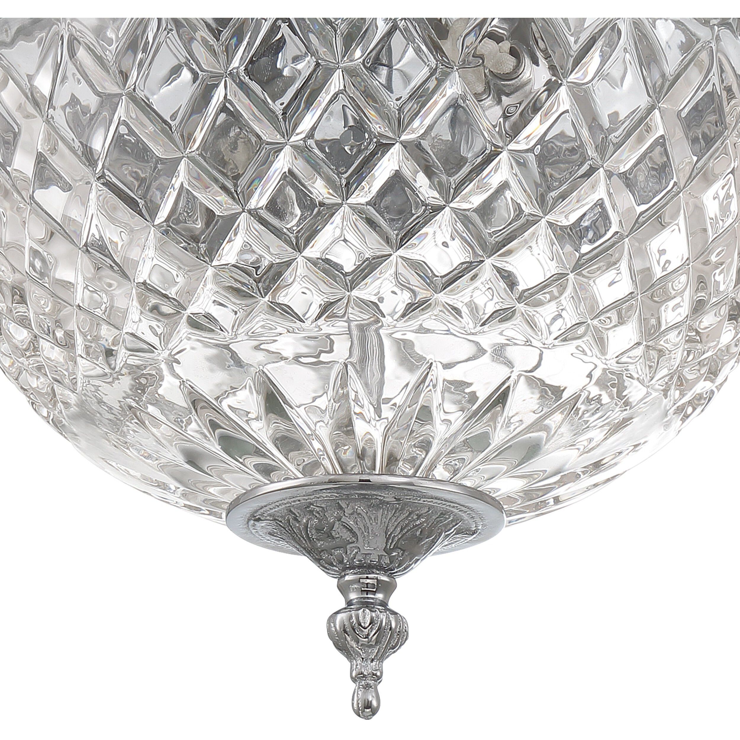 Radley 2 Light 10 inch Polished Chrome Flush Ceiling Light