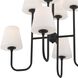 Keenan 8 Light 28 inch Black Forged Chandelier Ceiling Light