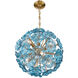 Esme 6 Light 18.25 inch Aged Brass Chandelier Ceiling Light