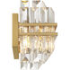 Hayes Sconce Wall Light in Aged Brass