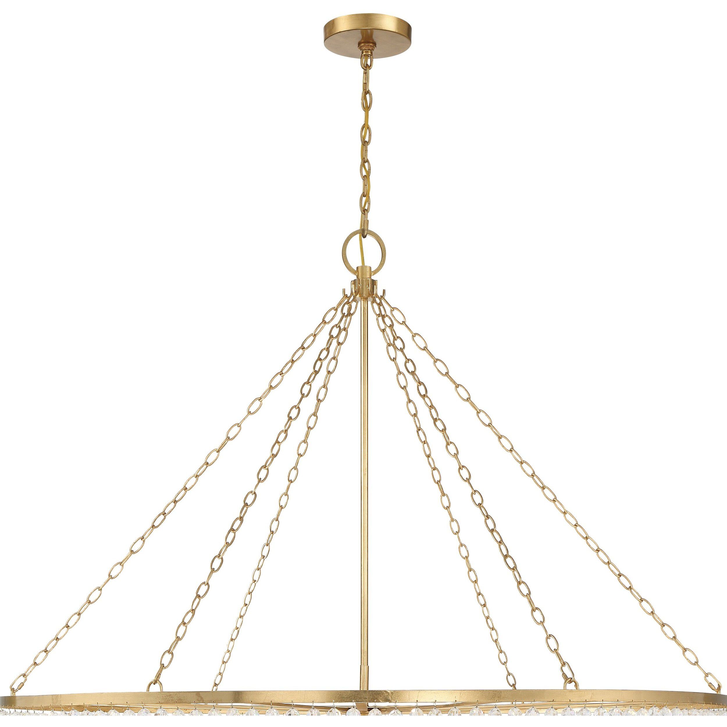 Rylee 24 Light 60 inch Antique Gold Chandelier Ceiling Light