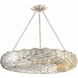 Broche 8 Light 33.5 inch Antique Silver Chandelier Ceiling Light