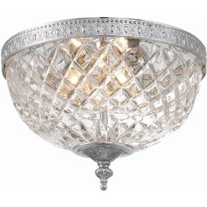 Westbury 3 Light 12 inch Polished Chrome Flush Ceiling Light