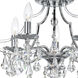 Cedar 5 Light 18.5 inch Polished Chrome Semi Flush Ceiling Light in Clear Hand Cut