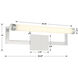 Clinton 1 Light 26.25 inch Polished Nickel Bathroom Vanity Light Wall Light