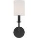 Bailey Sconce Wall Light in Matte Black