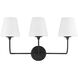 Sylvan Bath Vanity Light Wall Light in Black Forged