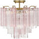 Addis 4 Light 17.75 inch Aged Brass Semi Flush Mount Ceiling Light in Spring