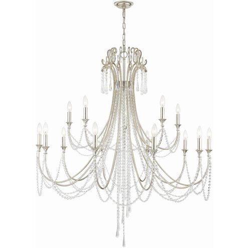 Arcadia 15 Light 46.25 inch Antique Silver Chandelier Ceiling Light