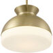Gidget 2 Light 15 inch Vibrant Gold Mini Pendant Ceiling Light