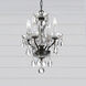 Traditional Crystal 4 Light 11 inch English Bronze Mini Chandelier Ceiling Light in Clear Hand Cut
